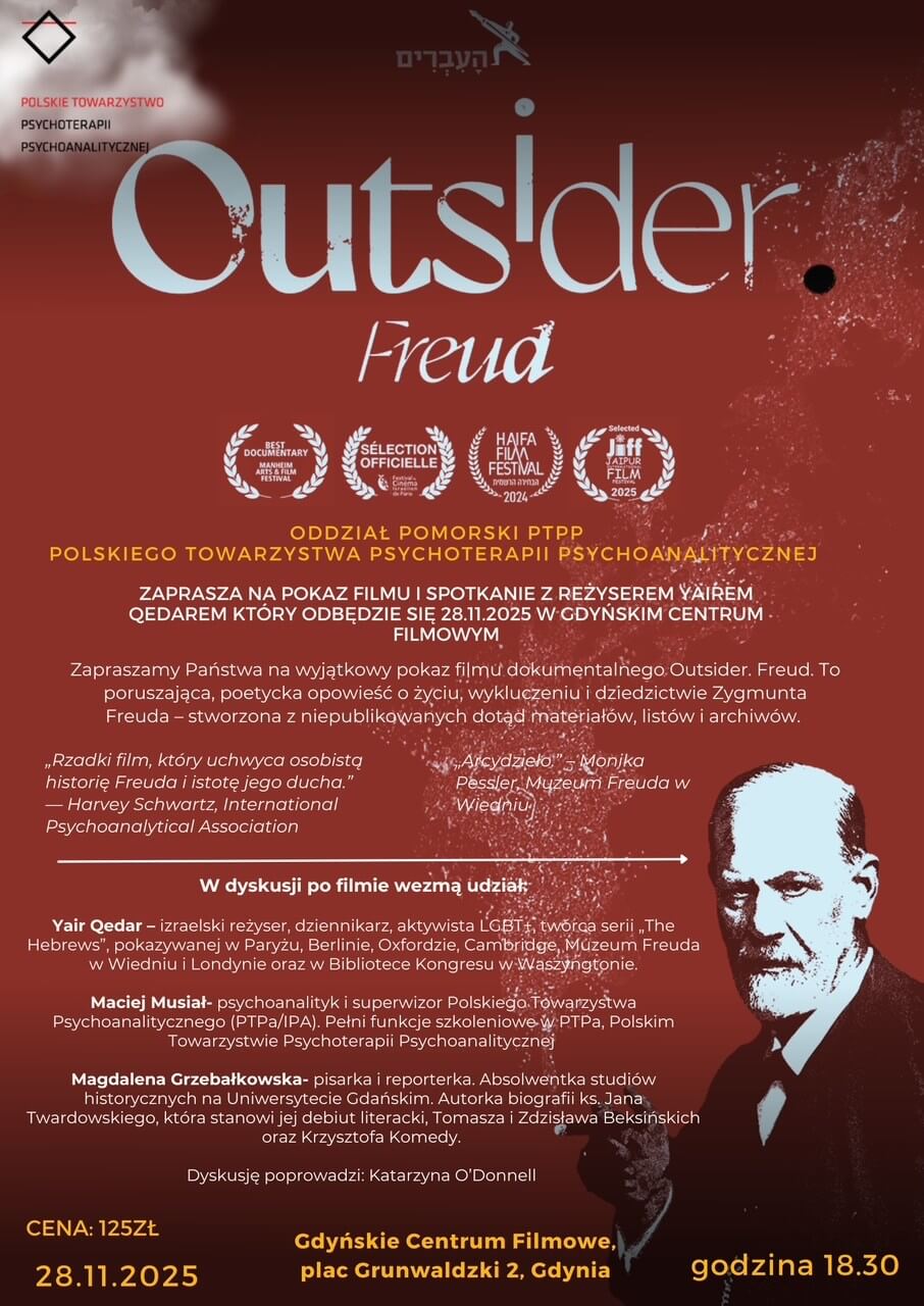 Komentarz do filmu Outsider. Freud MACIEJ MUSIAŁ
